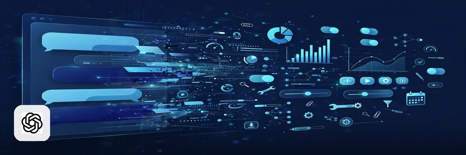 Ilustración editorial: Intelligent UI: ChatGPT ahora convierte imágenes y documentos en interfaces interactivas