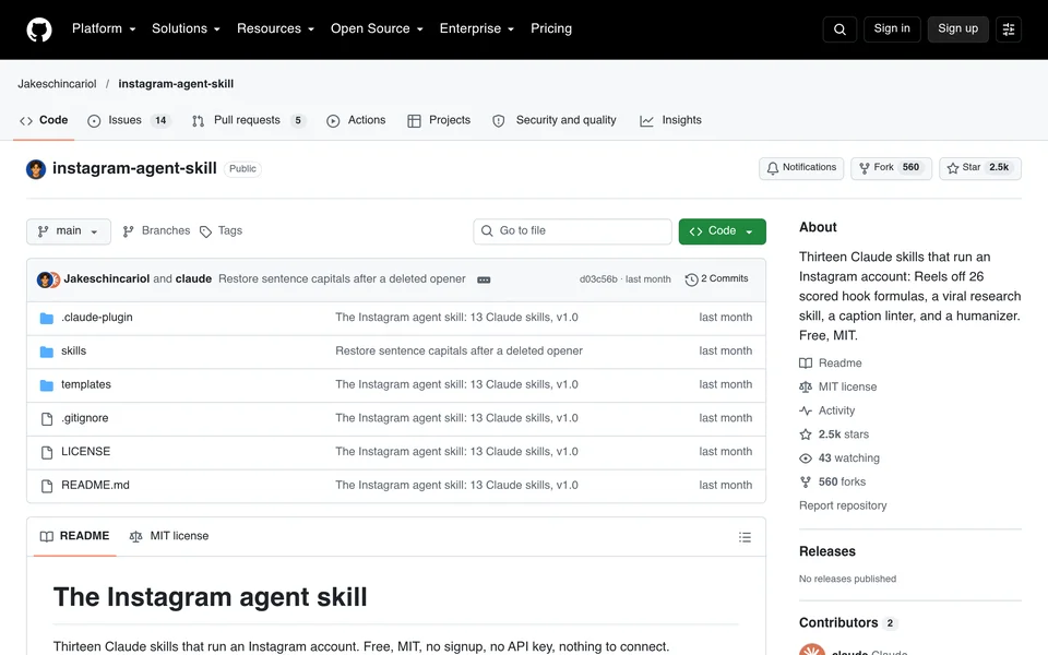 Captura real del repositorio en GitHub