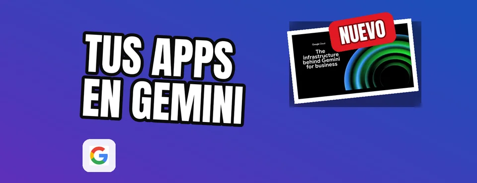 Ilustración editorial: Google lanza Connected Apps Platform para integrar aplicaciones de terceros en Gemini y Search