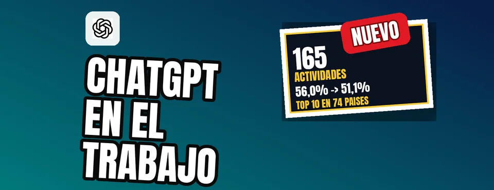 Ilustración editorial: OpenAI revela cómo se utiliza ChatGPT en 165 actividades laborales de casi 100 países