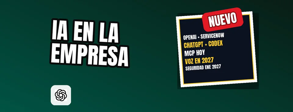 Ilustración editorial: OpenAI y ServiceNow amplían su alianza para integrar ChatGPT, Codex y agentes de IA en flujos empresariales
