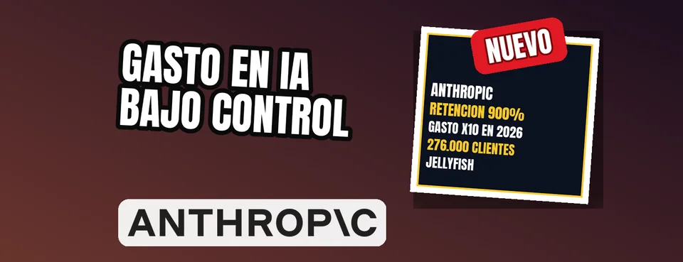 Ilustración editorial: Anthropic lanza herramientas para medir el retorno de inversión en IA y controlar el gasto de tokens