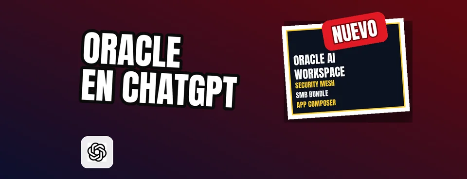 Ilustración editorial: OpenAI y Oracle amplían su alianza para integrar aplicaciones empresariales en ChatGPT