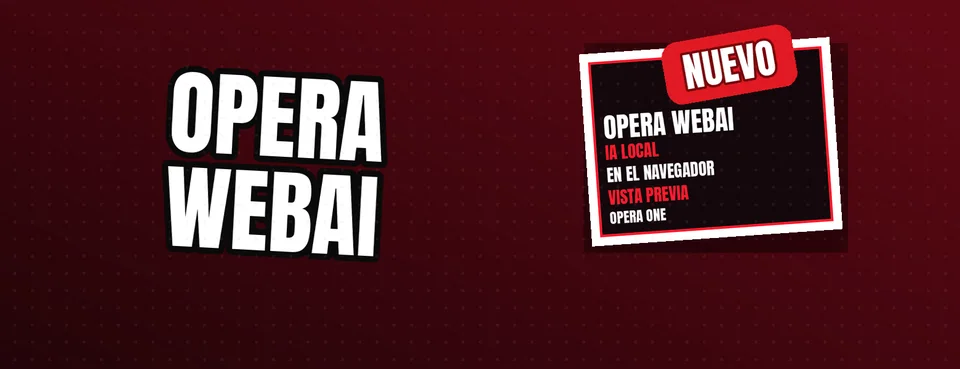Ilustración editorial: Opera presenta WebAI, un estándar para ejecutar inteligencia artificial localmente en el navegador