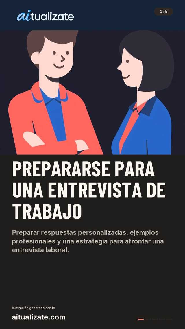 Primera tarjeta: Prepararse para una entrevista de trabajo